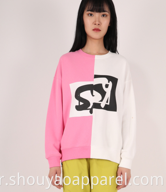 LADIES COMBINED SWEATSHIRT WITH LONG SLEEVES